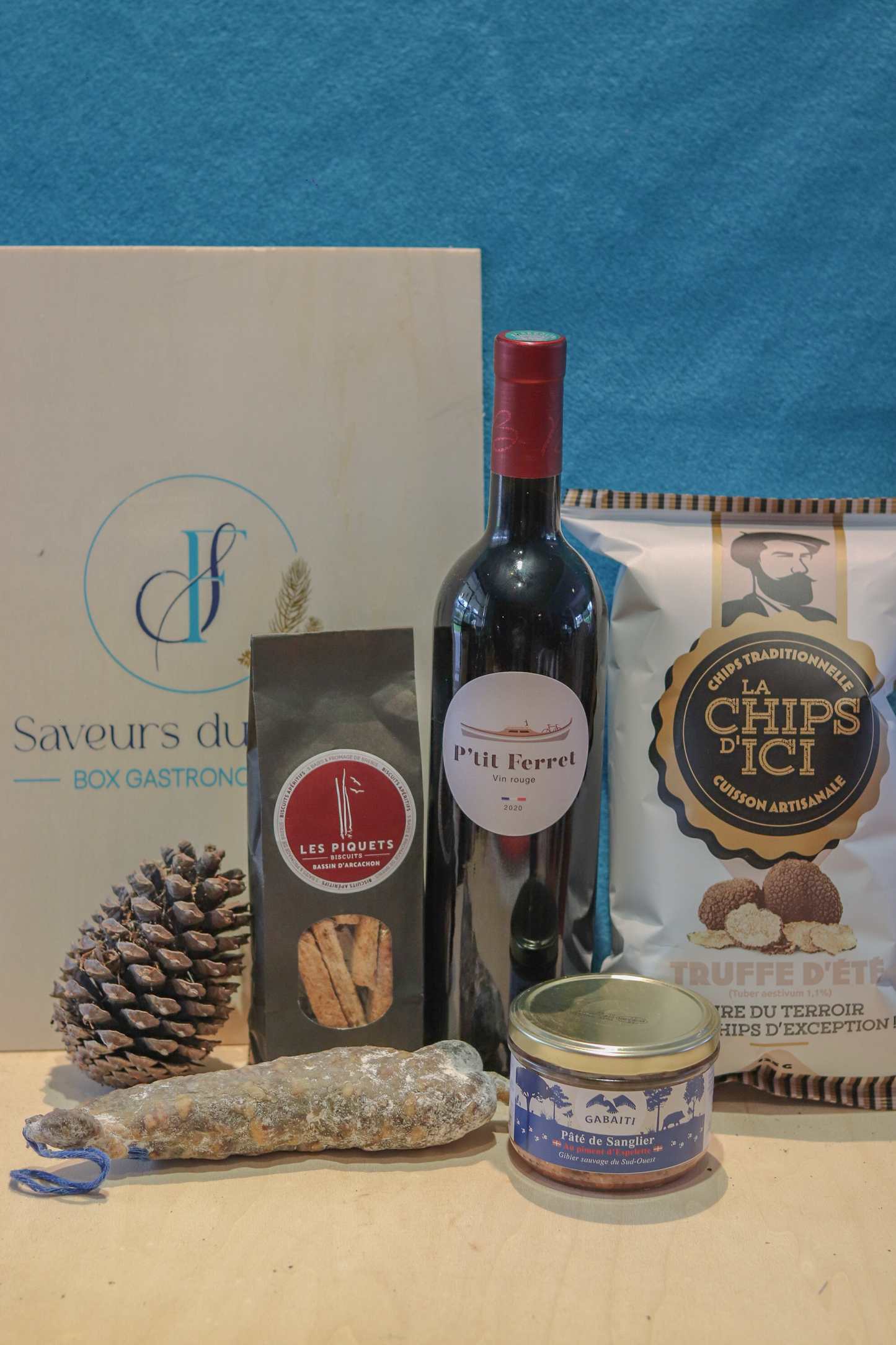 "Claouey", Grand Coffret Apéritif Spécialités du Bassin d'Arcachon