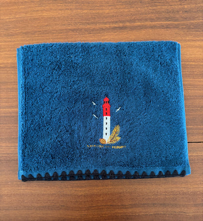SERVIETTE invité brodée SAVEURS DU FERRET
