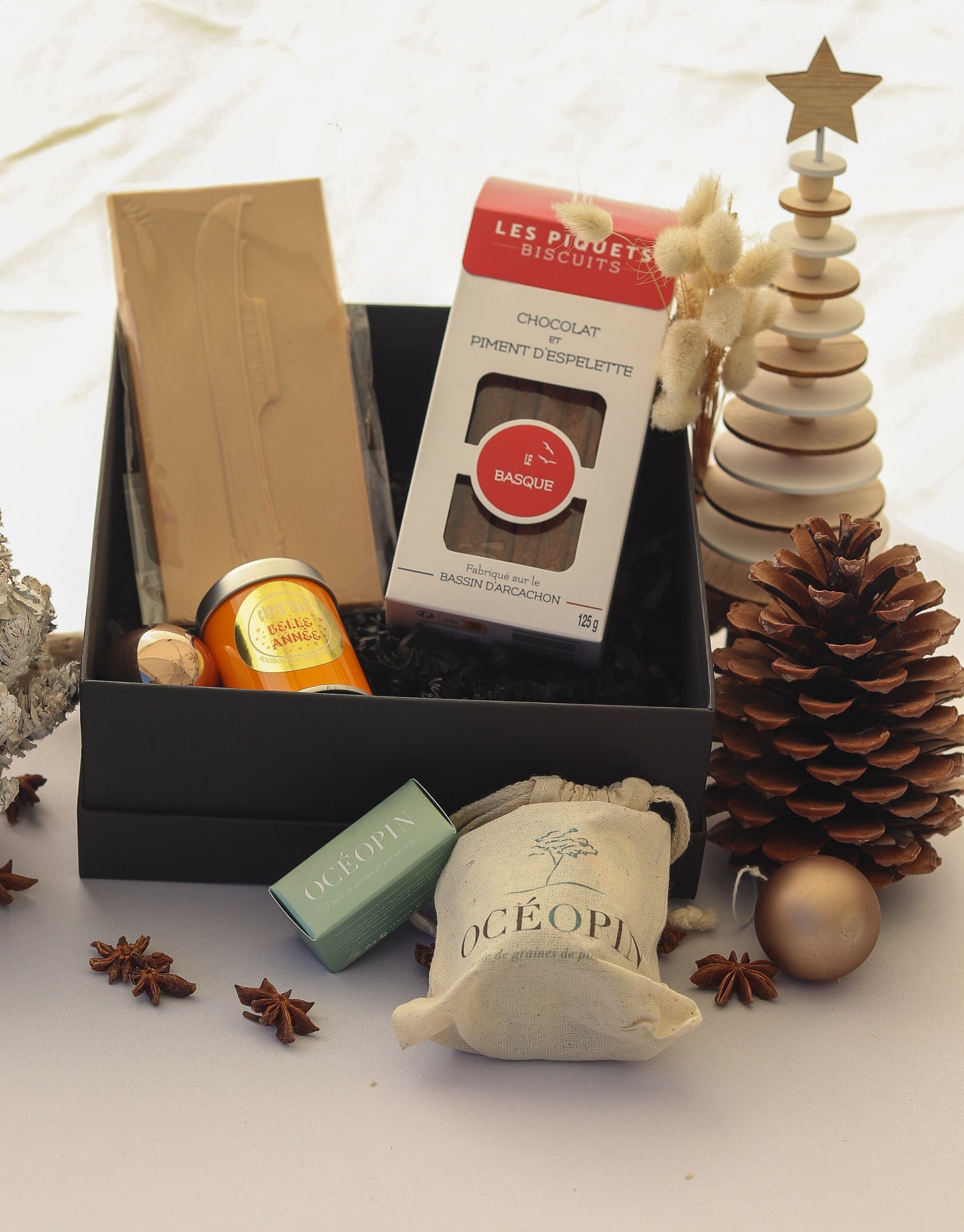 Coffret "Douceurs du Ferret" Thé et Chocolat