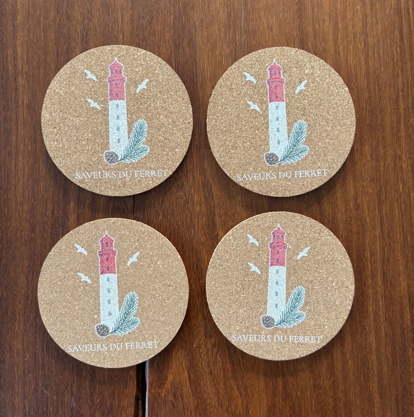 Sous-verre Saveurs du Ferret en Liège LOT DE 4