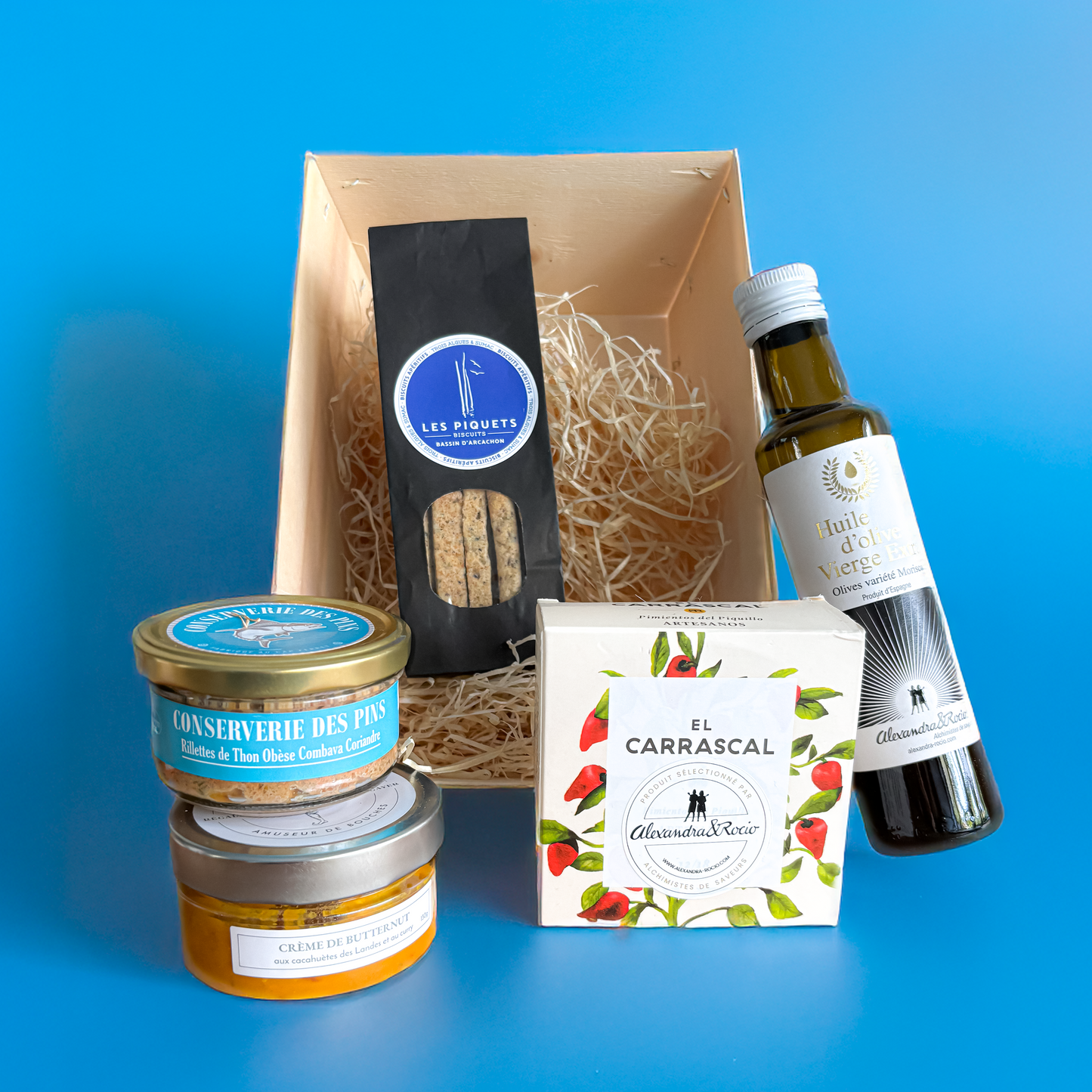 Le "Jane de Boy", Coffret Apéritif Spécialités du Cap Ferret et Ibériques