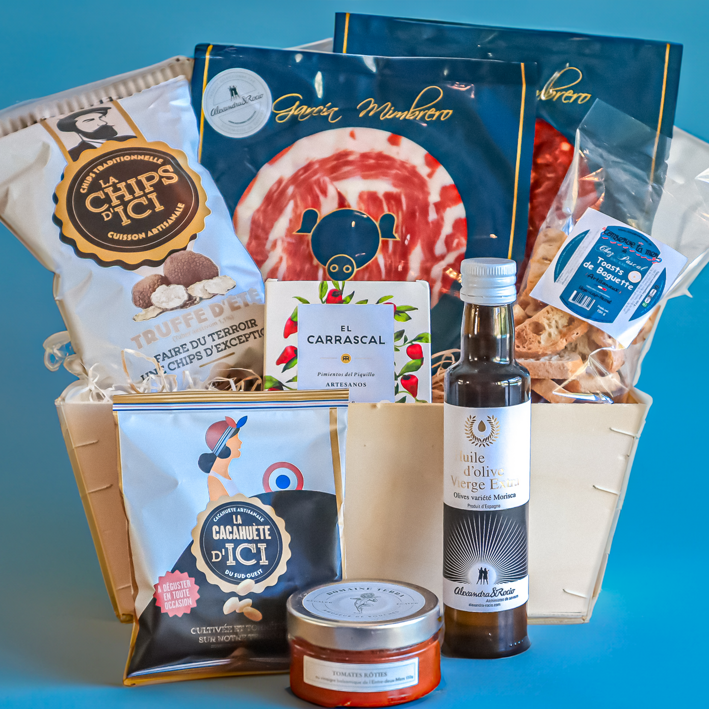 "Le Gourmet du Sémaphore", Grand Coffret Dégustation produits du Sud-Ouest et spécialités Ibériques